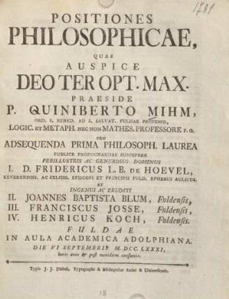 Positiones philosophicae