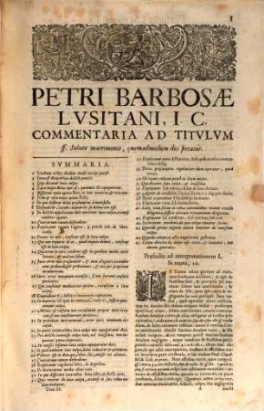 Tractatus de matrimonio et pluribus aliis materiebus, in Tit. ff. soluto matrimonio ... incidentibus, 2