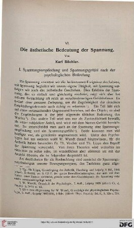 Die ästhetische Bedeutung der Spannung