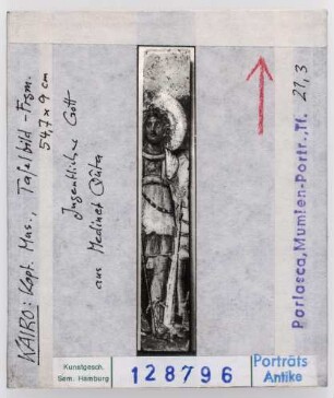 Jugendlicher Gott, Tafelbild-Fragment, Kairo, Koptisches Museum