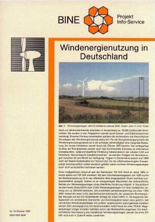 Windenergienutzung in Deutschland.