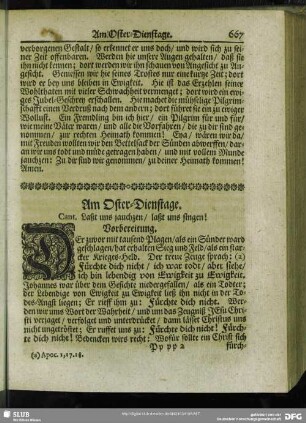 Am Oster-Dienstage