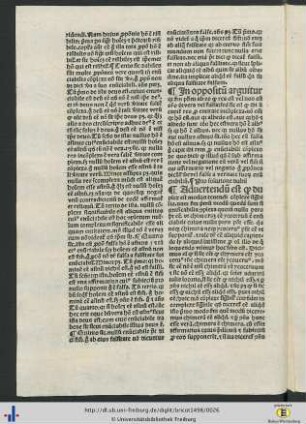 In oppositum