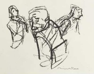 Drei Figuren im Brustbild (verworfene Arbeit)