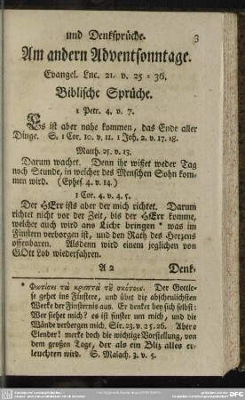 Am andern Adventsonntage