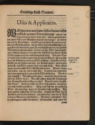 Usus & Applicatio.