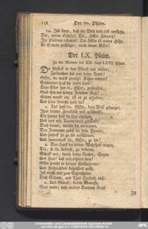 Der LX. Psalm.