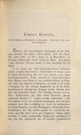 Danmark-Norges indre Historie under Enevaelden fra 1660 til 1720, 2