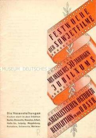 Programmheft zur "Festwoche der Sowjetfilme" 1947