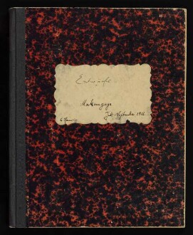 Entwürfe zu Veröffentlichungen über die Tendaguru-Expedition 1911