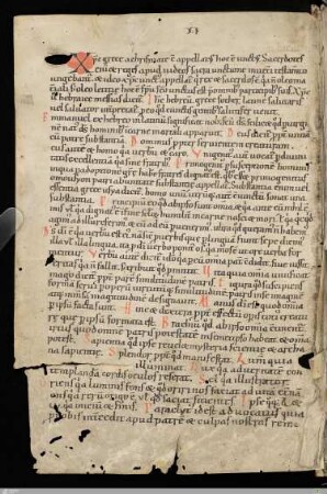 Isidorus Hispalensis : De filio dei (Etymologiae VII2). Hrabanus Maurus : In honore sanctae crucis