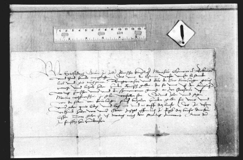 Eitel Friedrich, Graf von Zollern, königlicher Kämmerer, quittiert der Stadt Reutlingen 100 fl. an ihrer am letzten St. Martins Tag fälligen Stadtsteuer.