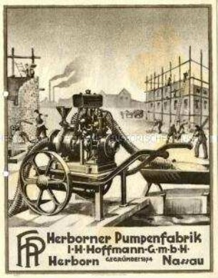 Neuzeitliche Baupumpen