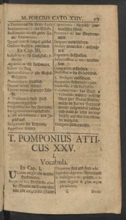 T. Pomponius Atticus XXV.