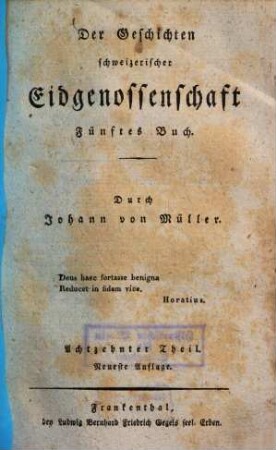 Der Geschichten schweizerischer Eidgenossenschaft ... Buch, 18. Fünftes Buch
