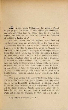 Beobachtungen über das Verhältnis des Reims zum Inhalt bei Goethe