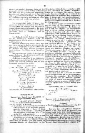 In nicht öffendlicher Sitzung (20), 20. Januar 1909