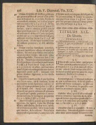 Titulus XIX. De Usuris