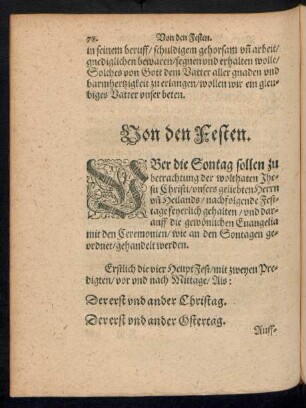 Von den Festen.