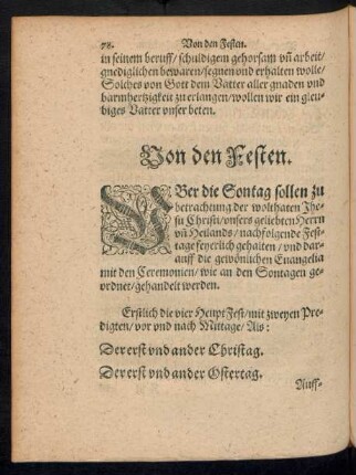 Von den Festen.