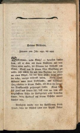 Dritter Abschnitt. Zeitraum vom Jahr 1452. bis 1454.