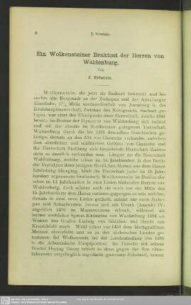 Ein Wolkensteiner Brakteat der Herren von Waldenburg