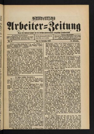 Nr. 46. Den 18. November 1906. - Nr. 50. Den 16. Dezember 1906.