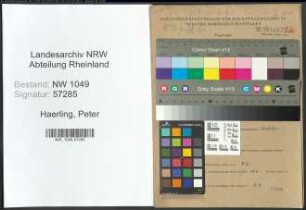 Entnazifizierung Peter Haerling , geb. 17.02.1901 (Gaertner)