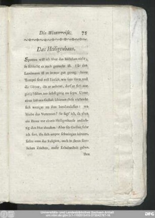 Das Heiligenhaus.