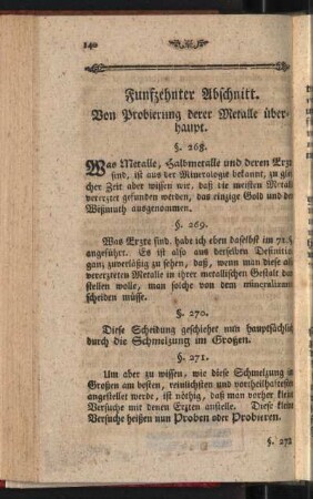 Funfzehnter Abschnitt. Von Probierung derer Metalle überhaupt