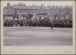 Schloßwache, Großherzog Friedrich I. und Kaiser Wilhelm II.