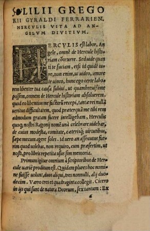 Huic Libello Insunt Lilii Gregorii Gyraldi Ferrariensis Herculis Vita