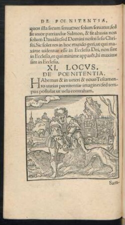 XI. Locus. De Poenitentia.