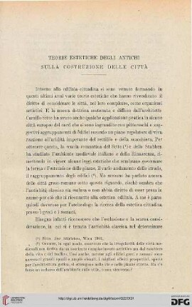 50.1922: Teorie estetiche degli antichi sulla costruzione delle città