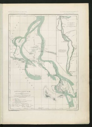 Carte itinéraire No. 1. Carte des rapides de Khong