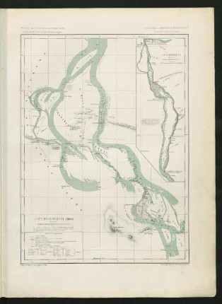Carte itinéraire No. 1. Carte des rapides de Khong