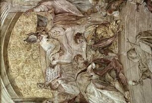Die Taufe des heiligen Augustinus durch den heiligen Ambrosius von Mailand