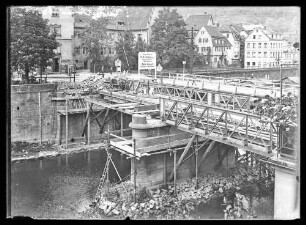 Bau der neuen Tauberbrücke