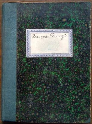 Barone Peccoz [notebook, including correspondence, newspaper clippings]