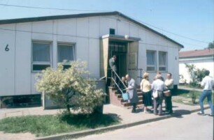 Friedland. Lagerstraße im Aussiedlerlager
