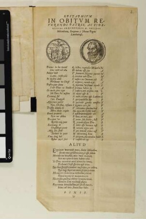 [Holzschnitt]: [Kreuzigung; Porträt: Philipp Melachthon]