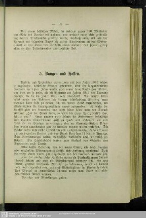 5. Bangen und Hoffen