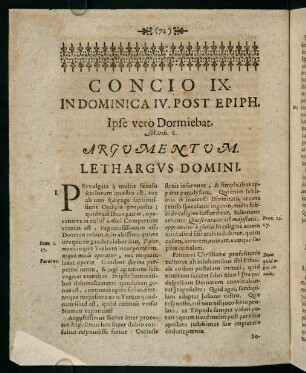 74-81, Concio IX. in dominica IV. post epiph.
