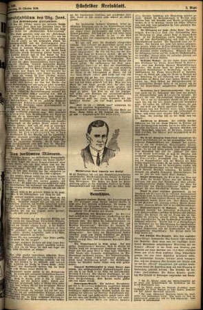 Zweite Ausgabe vom Donnerstag, den 25. Oktober 1928.