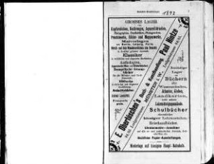 Adressbuch Stadt Münster 1893