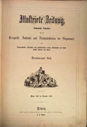 Illustrirte Zeitung : Leipzig, Berlin, Wien, Budapest, New York. 43 = 7/12. 1864