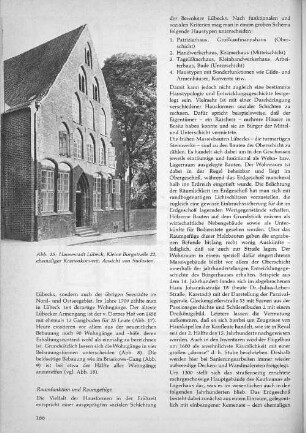 Abb. 15: Hansestadt Lübeck, Kleine Burgstrasse 22, ehemaliger Kranenkonvent, Ansicht von Südosten.