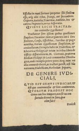 De Genere Iudiciali,