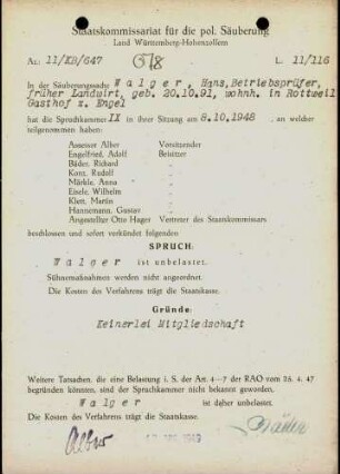 Walger, Hans