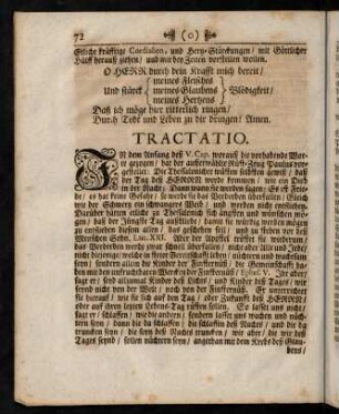 72-84, Tractatio.